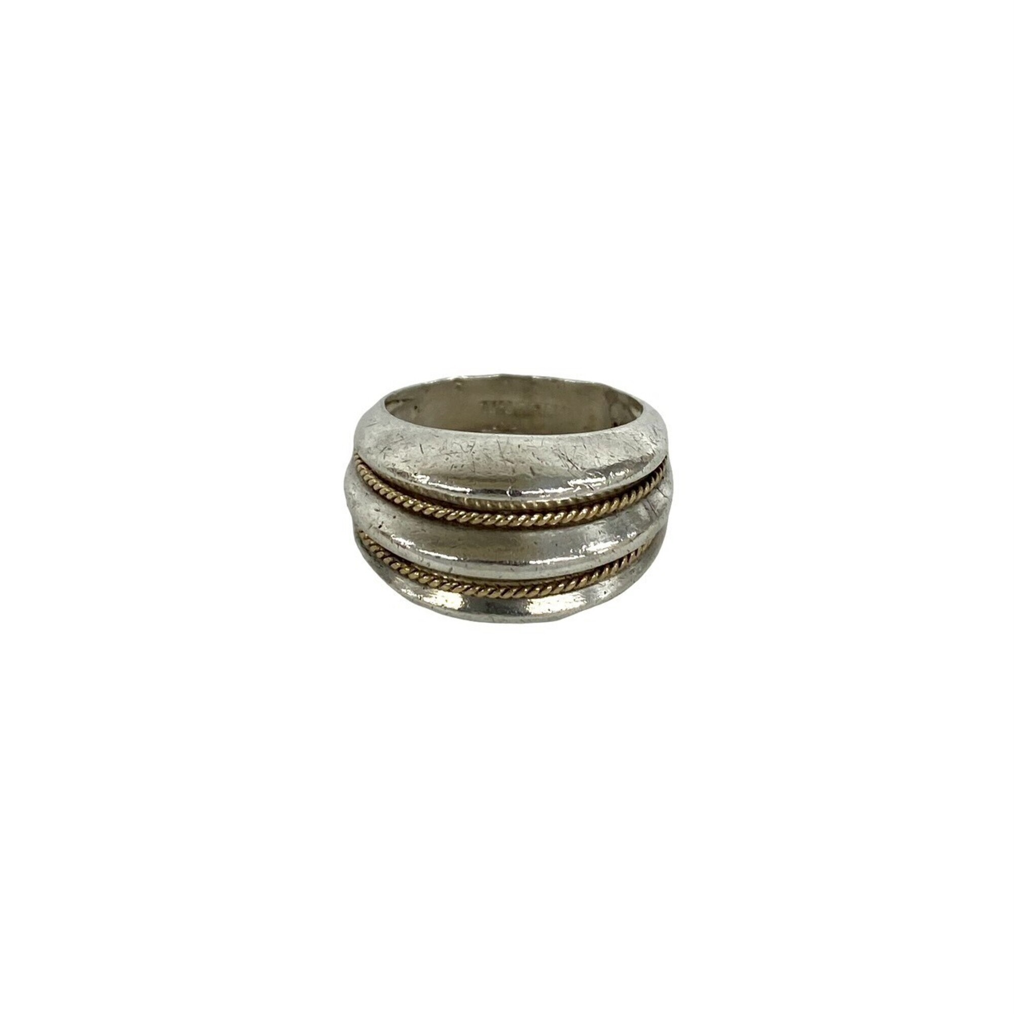 Tiffany&Co. Tiffany Vintage Twist Double Rope Ring, Sterling Silver 925, Acce...